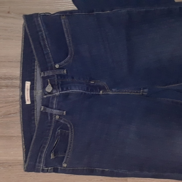 LEVI'S 315 Shaping Bootcut Deep Blue Denim Levi Jeans 29 R - Picture 2 of 5
